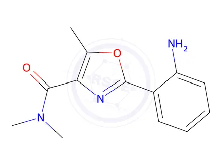 Chemical structure of 2-(2-Aminophenyl)-N,N,5-trimethyloxazole-4-carboxamide