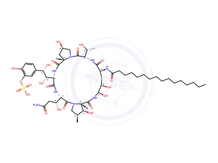 Chemical structure of Micafungin Sodium Impurity 11