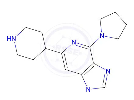 Chemical structure of 1-Methyl-6-(Piperidin-4-Yl)-4-(Pyrrolidin-1-Yl)-1H-Imidazo[4,5-C]Pyridine