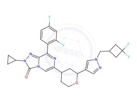 Chemical structure of Olaparib Metabolite M18