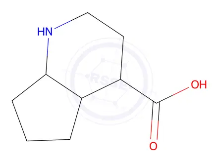 Chemical structure of Octahydro-1H-cyclopenta[b]pyridine-4-carboxylic acid