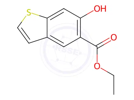 Chemical structure of ethyl 6-hydroxybenzo[b]thiophene-5-carboxylate