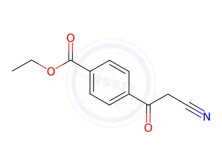 Chemical structure of Ethyl 4-(2-cyanoacetyl)benzoate