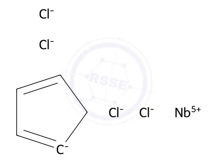 Chemical structure of CYCLOPENTADIENYLNIOBIUM(V) TETRACHLORIDE