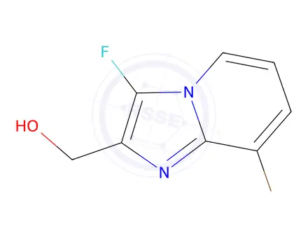 Chemical structure of (8-Bromo-3-fluoroimidazo[1,2-a]pyridin-2-yl)methanol