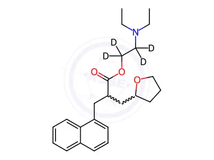 Chemical structure of Nafronyl-d4