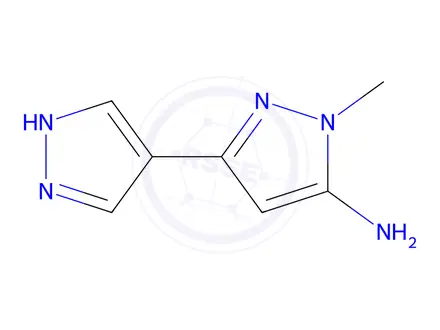 Chemical structure of 1-Methyl-1h,1'h-[3,4'-bipyrazol]-5-amine