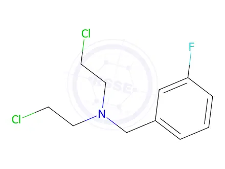 Chemical structure of N,N-Bis(2-chloroethyl)-m-fluorobenzylamine