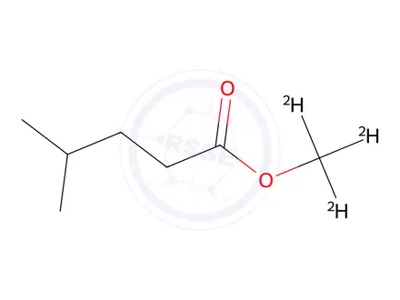 Chemical structure of 4-Methylvaleric Acid Methyl-d