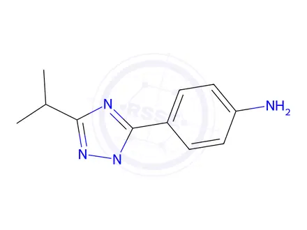 Chemical structure of 4-(3-Isopropyl-1-methyl-1h-1,2,4-triazol-5-yl)aniline