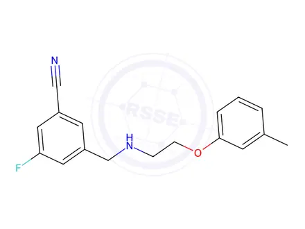 Chemical structure of 3-Fluoro-5-({[2-(3-methylphenoxy)ethyl]amino}methyl)benzonitrile