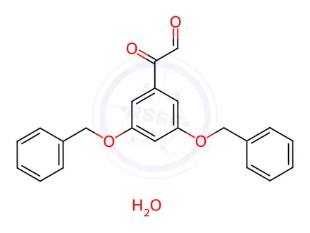 Chemical structure of 3,5-Dibenzyloxyphenylglyoxal hydrate