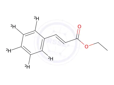 Chemical structure of Ethyl trans-Cinnamate D5 (phenyl D5)