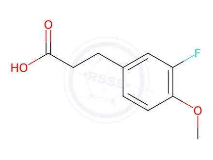 Chemical structure of 3-(3-Fluoro-4-methoxy-phenyl)-propionic acid