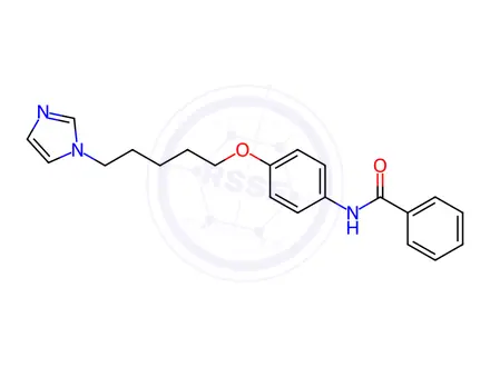 Chemical structure of N-(4-((5-(1H-Imidazol-1-yl)pentyl)oxy)phenyl)benzamide