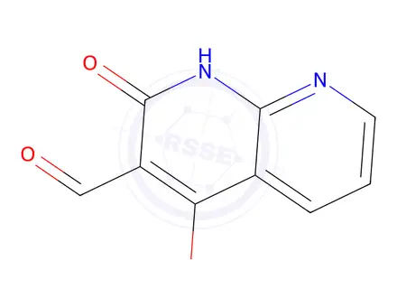 Chemical structure of 1,8-Naphthyridine-3-carboxaldehyde,1,2-dihydro-4-hydroxy-2-oxo-(9CI)