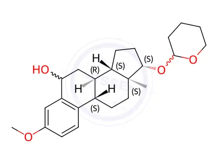 Chemical structure of 3-O-Methyl 6-Hydroxy-17β-estradiol 17-O-Tetrahydropyran