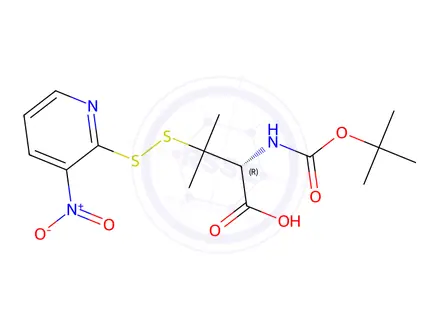 Chemical structure of Boc-Pen (NPys)-OH