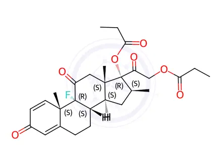 Chemical structure of 11-Oxo-betamethasone Dipropionate