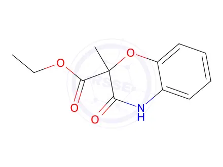 Chemical structure of Ethyl 2-methyl-3-oxo-3,4-dihydro-2H-1,4-benzoxazine-2-carboxylate