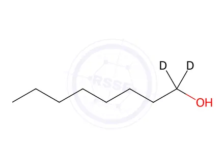 Chemical structure of n-Octyl-1,1-d2 Alcohol