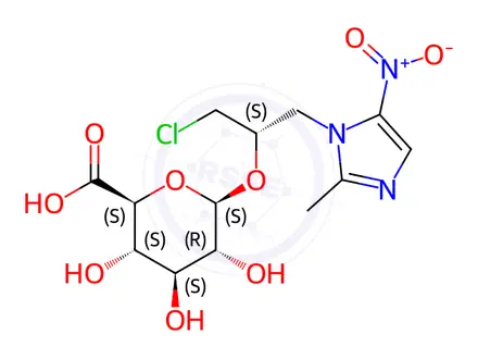 Chemical structure of Ornidazole-o-glucuronide