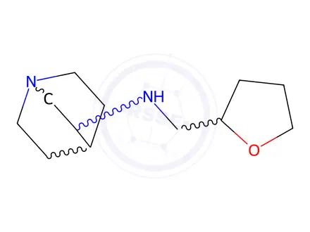 Chemical structure of N-(Tetrahydro-2-furanylmethyl)-3-quinuclidinamine
