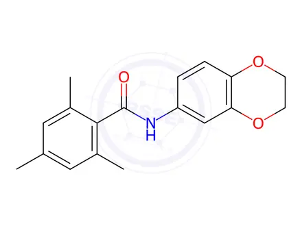 Chemical structure of N-(2,3-Dihydrobenzo[b][1,4]dioxin-6-yl)-2,4,6-trimethylbenzamide