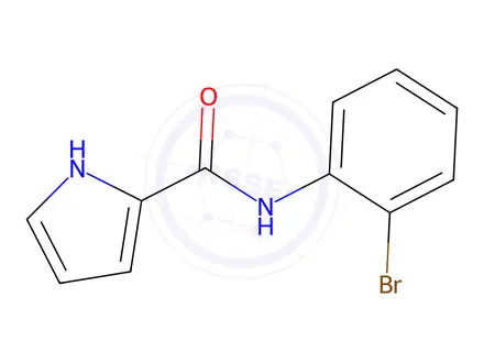 Chemical structure of N-(2-bromophenyl)-1H-pyrrole-2-carboxamide