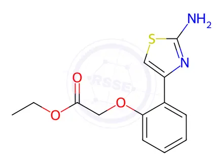 Chemical structure of Ethyl 2-(2-(2-aminothiazol-4-yl)phenoxy)acetate