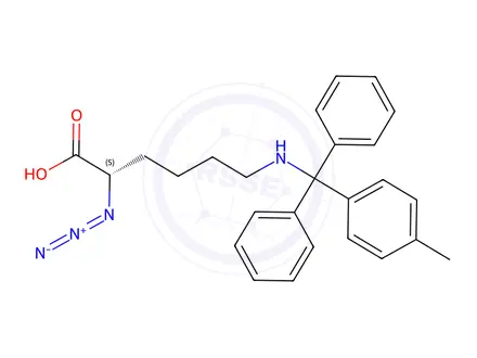 Chemical structure of N3-L-Lys(Mtt)-OH