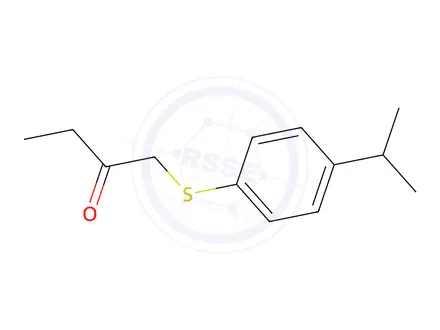 Chemical structure of 1-((4-Isopropylphenyl)thio)butan-2-one