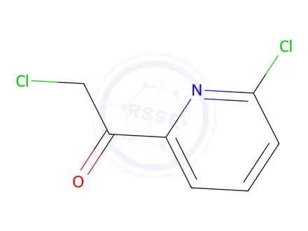 Chemical structure of Ethanone, 2-chloro-1-(6-chloro-2-pyridinyl)-(9CI)