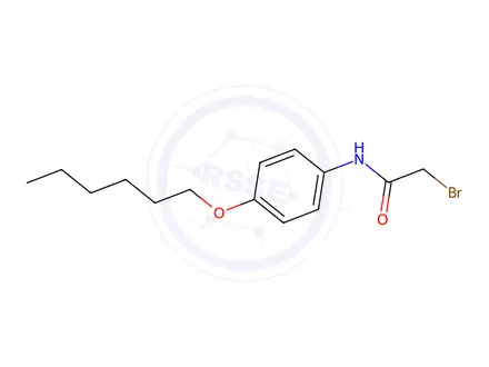 Chemical structure of 2-Bromo-N-[4-(hexyloxy)phenyl]acetamide