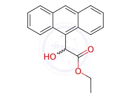 Chemical structure of Ethyl α-hydroxy-9-anthraceneacetate