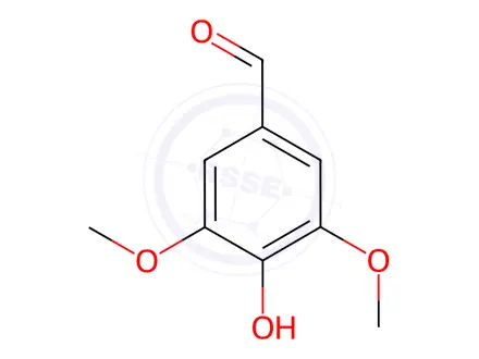 Chemical structure of Syringaldehyde