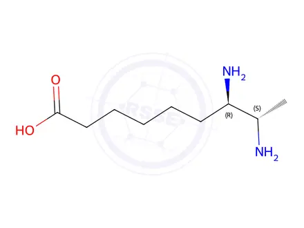 Chemical structure of 7,8-Diaminopelargonic Acid Dihydrochloride