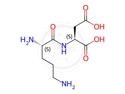 Chemical structure of (H-Orn-Asp-OH)
