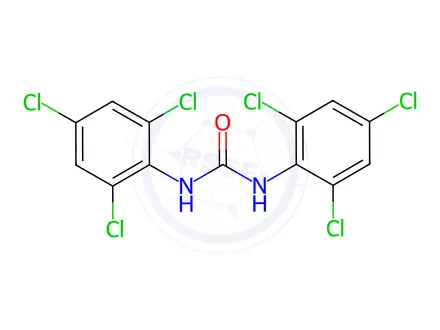 Chemical structure of N,N'-bis(2,4,6-Trichlorophenyl)urea