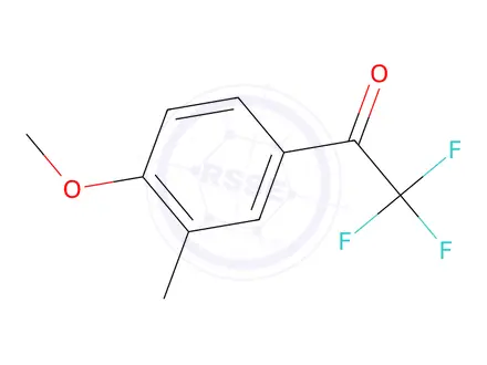 Chemical structure of 2,2,2-trifluoro-1-(4-methoxy-3-methyl-phenyl)ethanone