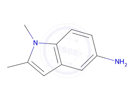 Chemical structure of 1,2-Dimethyl-1H-indol-5-ylamine