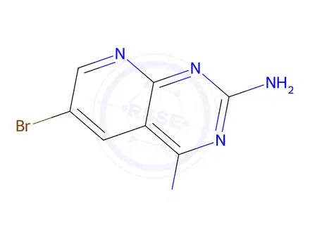 Chemical structure of 6-BROMOPYRIDO[2,3-D]PYRIMIDINE-2,4-DIAMINE