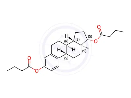 Chemical structure of Estradiol-3,17-beta-dibutyrate