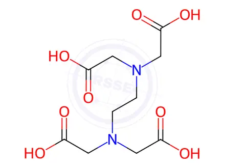 Chemical structure of disodium [[N,N'-ethylenebis[N-(carboxymethyl)glycinato]](4-)-N,N',O,O',ON,ON']cadmate(2-)