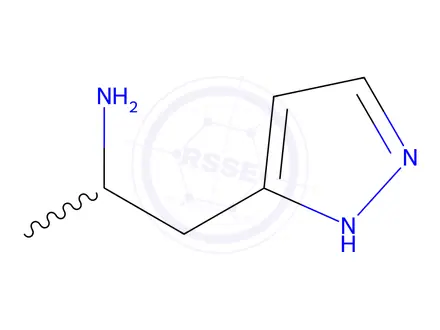 Chemical structure of 1-(1H-Pyrazol-3-yl)propan-2-amine