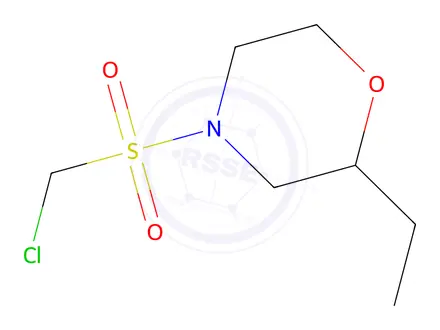 Chemical structure of 4-((Chloromethyl)sulfonyl)-2-ethylmorpholine