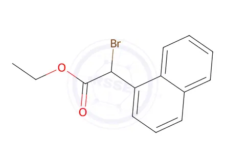 Chemical structure of Ethyl 2-bromo-2-(naphthalen-1-yl)acetate