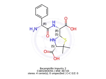 Chemical structure of Bacampicillin Impurity 2