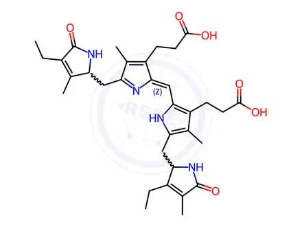 Chemical structure of Bilirubin Impurity 2