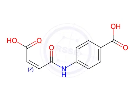 Chemical structure of (Z)-4-(3-Carboxyacrylamido)benzoic acid